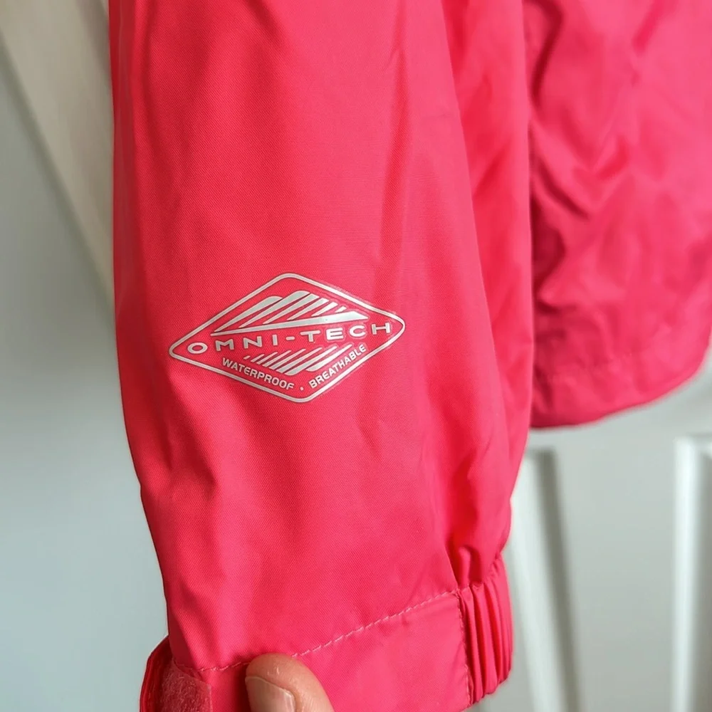 EUC Women’s Pink Columbia Omni Tech Waterproof Rain Jacket - Size 2X - Picture 8 of 8